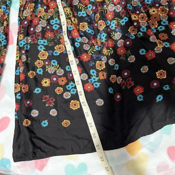 Zara babydoll floral colorful long sleeve dress Size S - Picture 11 of 13